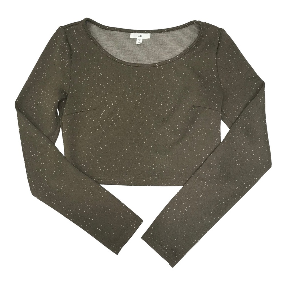 Nordstrom BP Long-Sleeved Crop Top Size S - Picture 4 of 11